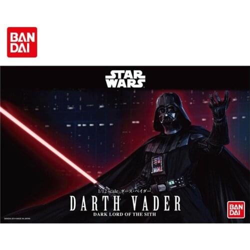 BANDAI Star Wars The Mandalorian 1/12 Darth Vader Black Warrior Action Figure Collectible Model