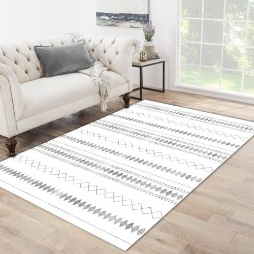 White grey color grey shape line patterned modern carpet rug free shipping soft textured carpet