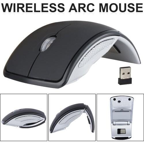 JTKE Wireless Mouse 2.4G Computer Mouse Foldable Folding Optical Mice USB Receiver For Laptop PC Computer Desktop Office