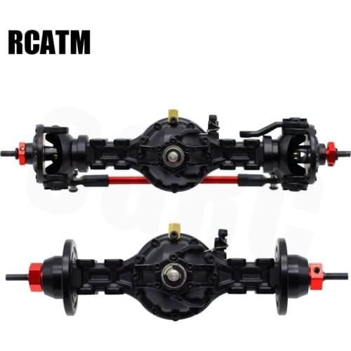 CNC Metal Alloy Front Rear Medium Differential Axle Built-in Gear For 1/14 Tamiya RC Truck SCANIA R470 R620 FH12 ACTROS