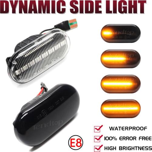 For Nissan Tiida C11 Note E11 NE11 Micra K12 NP300 Navara D40 Qashqai J10 LED Turn Signal Side Light Sequential Blinker Lamp