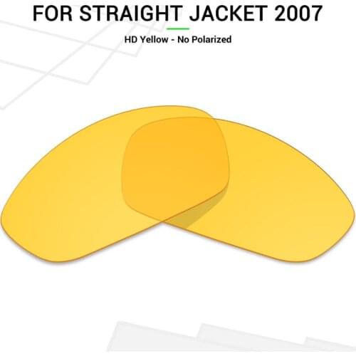 Mryok Replacement Lenses for Oakley Straight Jacket 2007 Sunglasses HD Yellow