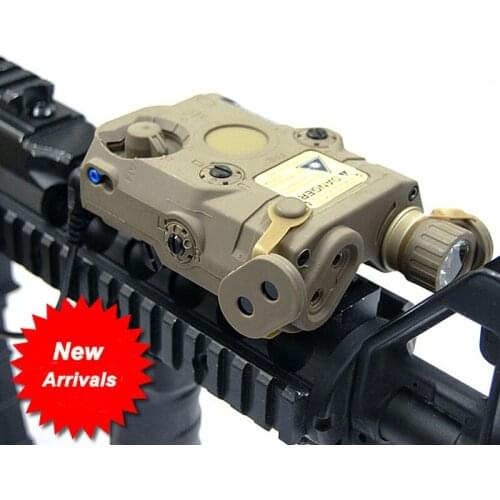 Tactical LA PEQ-15 White LED Weapon Light with Red or Green Laser Hunting Rifle Flashlight Torch Illuminator For Hunting Outdoor