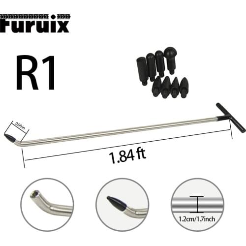 FURUIX 1pc Newly Design Rods Tools Hook Tools Push Rod with 8 pcs tap down heads (R1)