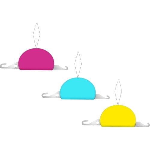 Needle Threaders, 3 in 1 Plastic Metal Threader Simple Threader for Needlework