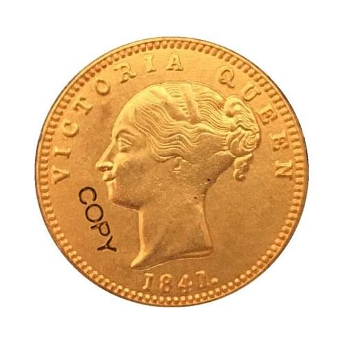 24-K Gold plated 1841 British coins copy