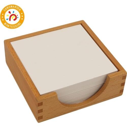Montessori Material Paper Box 14x14CM Language Writing Children Toy Teaching Aids Tray Kids Toy