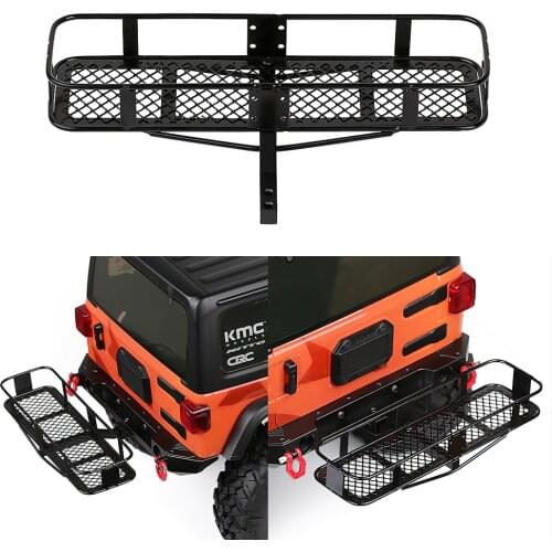 Metal RC Rear Bumper Back Hitch Luggagge Rack Carrier 1PCS for 1/10 RC Crawler Car Traxxas TRX-4 Axial SCX10 90046 AXI03007