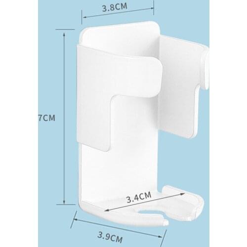 Electric wall-mounted non-perforated toothbrush holder, bathroom dental storage shelf, suction wall rack