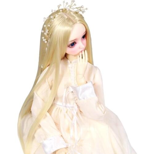 New 1/3 1/4 1/6 Bjd SD Wig Long straight hair Uncle Golden Hair High Temperature Wire BJD DD Wig For BJD Doll Many Colors