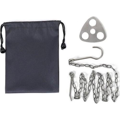 Outdoor Camping Tripod Portable Cooking Campfire Pot Durable Holder Cast Picnic H1V2