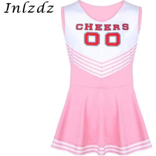 Mens Sissy Crossdresser Dress Scoop Neck Pleated Lingerie Sexy Short Dress Charming Cheerleader Fancy Cosplay Costume Sex Dress