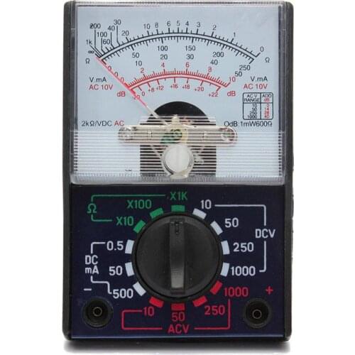 Portable Electric Multimeter MF-110A AC/DC OHM Voltmeter Ammeter Analog Measuring Tool Meter Convenient Accessories Tools