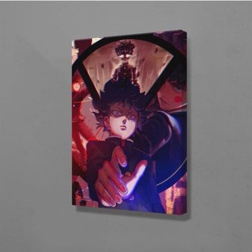 Shigeo Kageyama Mob Psycho Anime Decoration Prints Manga Canvas Home Decor Dorm Living Room Bedroom Poster Painting Wall Art