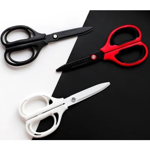 1 Pc KOKUYO AIRO FIT SAXA Scissors Anti-stick Scrapbooking Scissors School Stationery WSCN-HS250 Safety