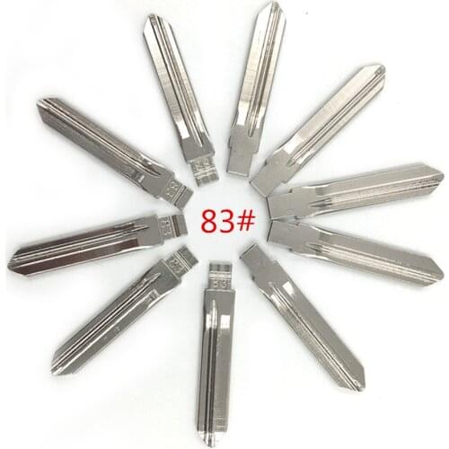 10pcs/lot Type 83# Metal Blank Uncut Flip KEYDIY/VVDI/JMD Remote Key Blade
