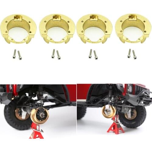 2PCS/4PCS Metal Brass Axle Heavy Weight Competitive Upgrade Part For 1/10 Traxxas Trx4 Trx-4 Climbing RC Car Repair Tool Parts