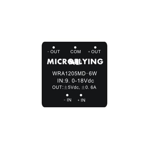 2pcs WRA1205MD-6W best power module supply 12v 5V dual output isolated step-down