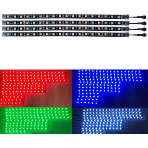 30CM 18LED Lamp With 5050 Lamp Beads Bright RGB colorful SM Male Terminal Line Waterproof Light Strip for Harley