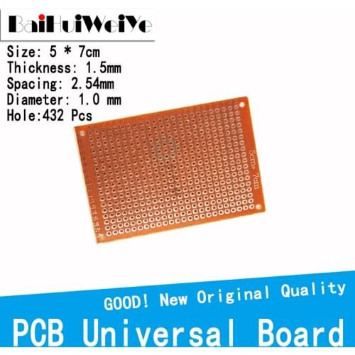 5x7 5*7cm DIY Prototype Paper Single Side Prototype PCB Universal Board Experimental Bakelite Copper Plate Circuirt Board Yellow