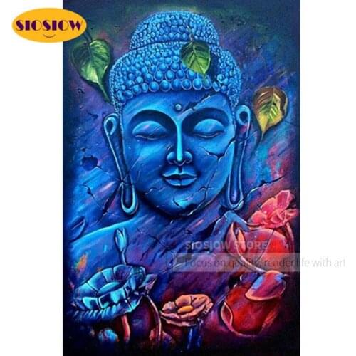 Diamond Mosaic 3d Wall Painting Full Square Buddha 5D Dimond Embroidery Icons Buddhism Religion Diy Art Craft Picture Decor Home