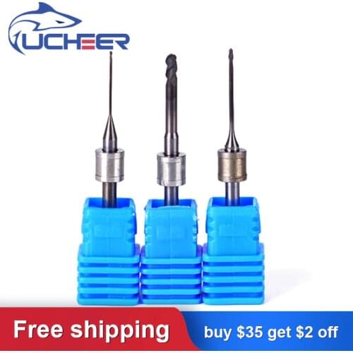 UCHEER 1pcs/set DLC/DC Coating Amann Girrbach Dental Milling bur Tungsten Carbide Dental Lab burs for milling Zirconia Block