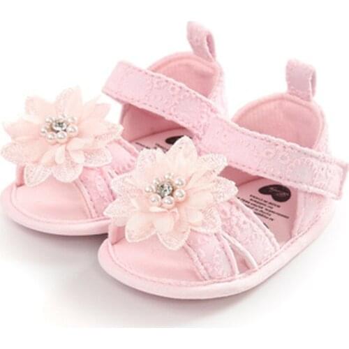 Baby Sandals Infant Girls Shoes Princess Bowknot Toddler Summer Sandals Non-slip Shoes 0-18M