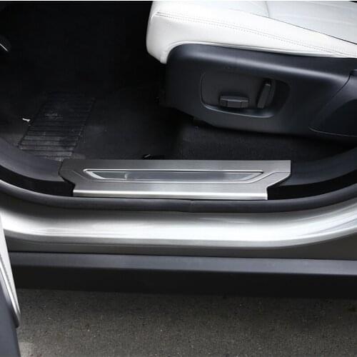For Range Rover Velar 2017 Car-Styling 304 Stainless Interior Door Sill Scuff Threshold Plate Trim Car Accessories 4pcs