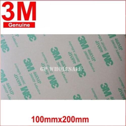 3M (10cm*20cm) 468MP Double Sided Adhesive Clear Sticker for Phone, Tablet, Keyboard, Rubber, Thermal Pad , High Temp Resist