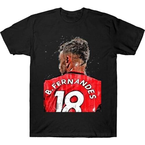 Bruno Fernandes TShirt Short Sleeve Cotton TShirt Clothing Casual Gift for Women Men Black