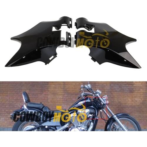Gloss Black /Chrome /Unpainted Frame Neck Cover Cowl Wire Cover Side Frame Guard For Honda Shadow VT 600 VLX 600 STEED 400 88-98