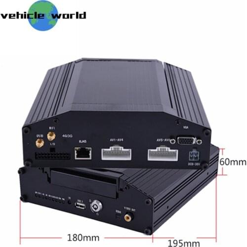 H.264 AHD 720P HDD 8Ch School Bus Trailer Truck Taxi Vehicle Car Mobile DVR built in GPS WIFI