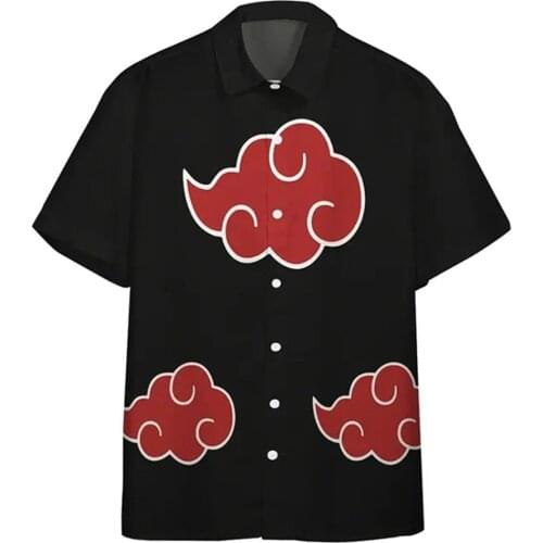Akatsuki Cosplay Shirt Short Sleeve Summer T-shirt Coat