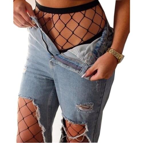 Hot Selling Womens Long Sexy Fishnet Stockings Fish Net Foot Seam Pantyhose Mesh Stockings Lingerie Skin Thigh High Stocking