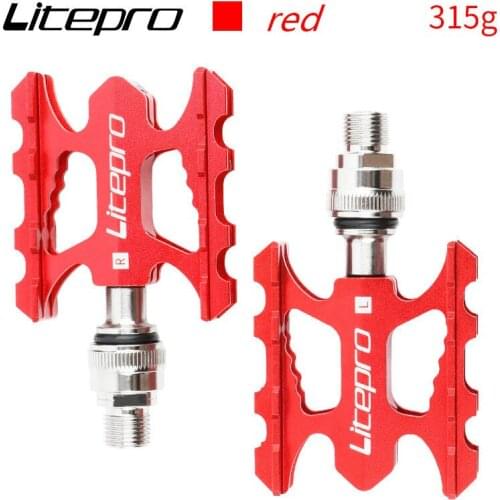 Litepro Quick Folding Bike Pedal Sealed Bearing Aluminum Alloy Non-slip MTB Road Bike For Brompton Fnhon Bicycle Pedal