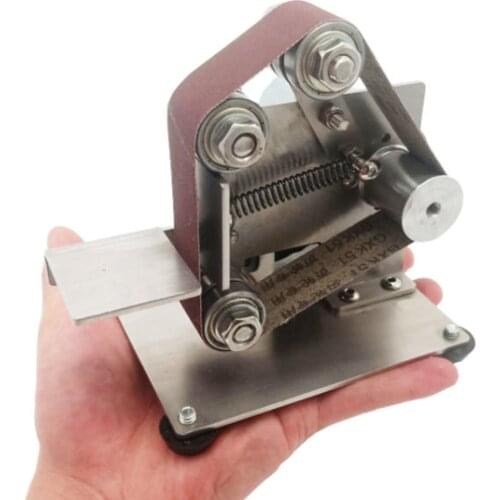 Multifunctional Grinder Mini Electric Belt Sander DIY Polishing Grinding Machine Cutter Edges Sharpener