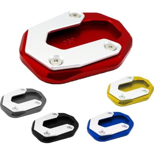 Motorcycle Side Kickstand Stand Extension For Ducati Scrambler 800 2015 2016 2017 2018 Enlarge Support Plate Pad Accessories