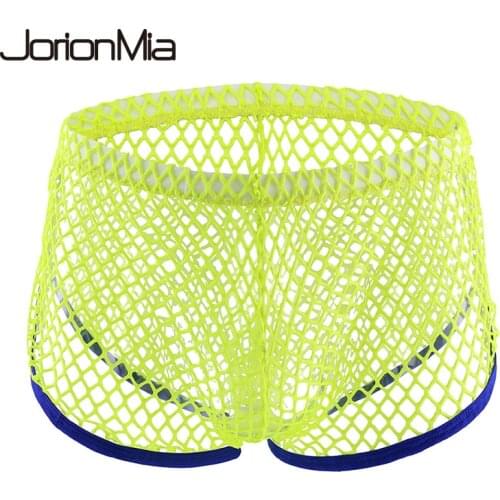 Gay Sexy Breathable Underwear Men Boxers Men Calzoncillos Sexy Transparent Panties For Men Jockstrap Slip Cueca Masculina st63