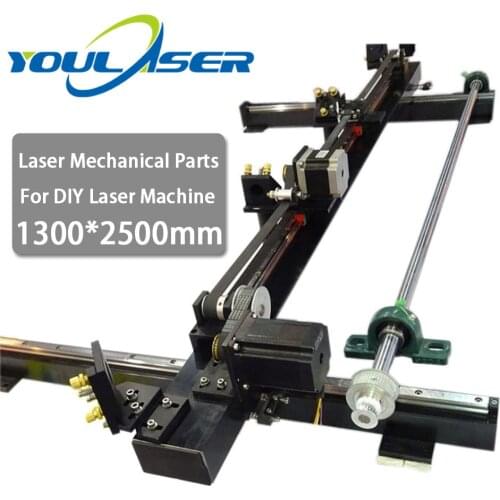 Laser Mechanical Parts Set Kits Spare Parts 1300mm*2500mm Single Head for DIY 1325 CO2 Laser Engraving Cutting Machine