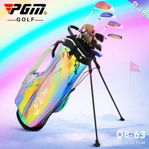 Pgm Portable Golf Stand Bag Golf Bags Men Women Waterproof Golf Club Set Bags Stand 14 Sockets Dazzling Lightweight Sport Bag