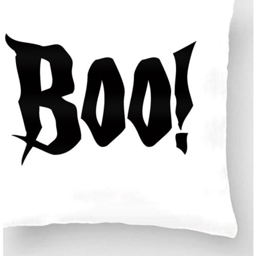 Halloween Boo Throw Pillow Wedding Decorative Cushion Cover Pillow Case Customize Gift By Lvsure For Car Sofa Seat Pillowcase