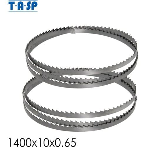 TASP 2pcs Band Saw Blade 1400(55-1/8")x10x0.65mm for Woodwoking 6 TPI replacement Bandsaw Blades for Scheppach HBS20