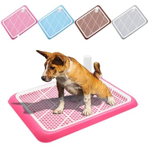 Indoor Dog Training Toilet Portable Dogs Potty 2 Layers Pet Toilet for Male Famale Dogs Cats Litter Box Puppy Pad Holder Tray