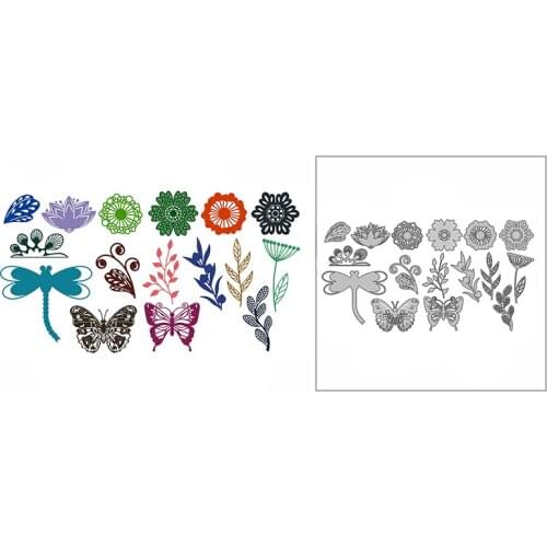 New Various Flower Butterfly Garden 2020 Metal Cutting Dies for DIY Scrapbooking and Card Making Decor Embossing Craft No Stamps