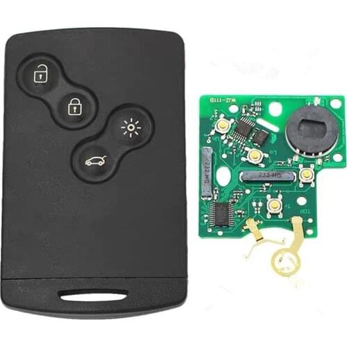 XRSHKEY 2PCS/Lot Keyless Remote Key 4 button with 434MHZ with 7952 chip WIth Insert Blade Car Remote Controller for Koleos