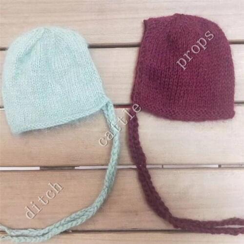 Newborn Hat Photography Props,Hat, Baby Fuzzy Diamond Beanie Mink Cap