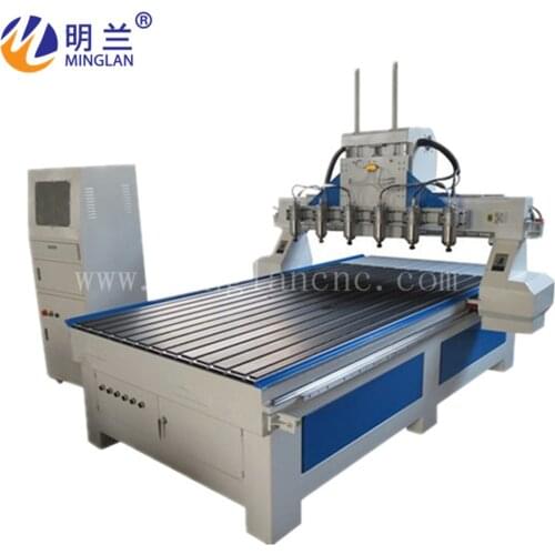 Six spindles cnc router multi-head wood engraving machine