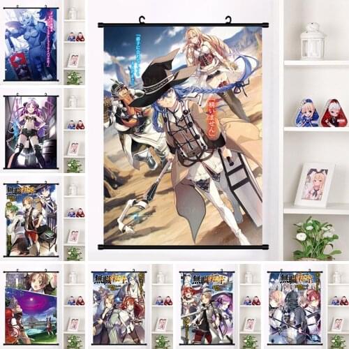 Modern Anime Hanging Poster Wall Art Cartoon Game Characters Canvas Painting Plastic Scrolls Picture HD Print Home Decor Bedroom