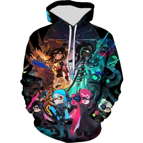 3D Printed Sweatshirts Splatoon Men Women Children Cool Fashion Hoodies Pullover Long Sleeve Streetwear Boy Girl Kids Coat