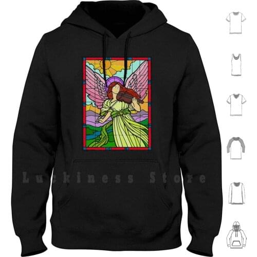Angels We Have Heard On High Hoodie Long Sleeve Angel Deity Deities Dove God Gods Bible Michael Peace Ghost